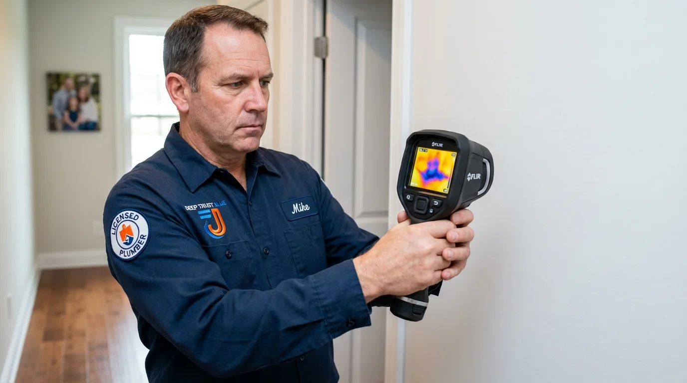 Thermal imaging leak detection by Johns Plumbing LLC in La Monte